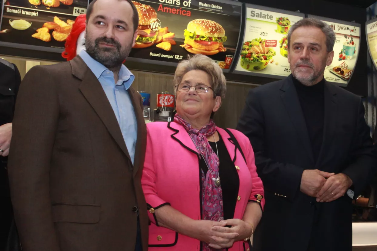 Bandić i Gavrilović na otvorenju novog McDonald'sa