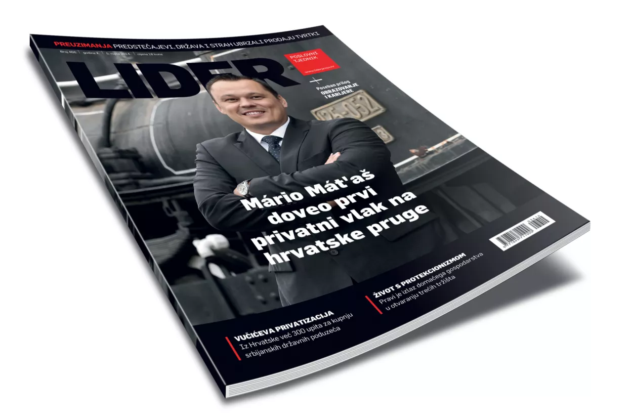 Novi broj Lidera - Mário Mát'aš doveo prvi privatni vlak na hrvatske pruge
