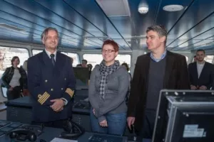 Milanović na predstavljanju novog broda Jadrolinijine flote