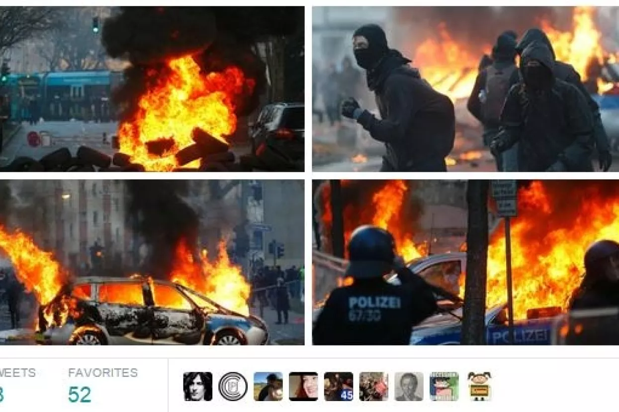 Prosvjednici protiv otvaranja nove zgrade Europske centralne banke