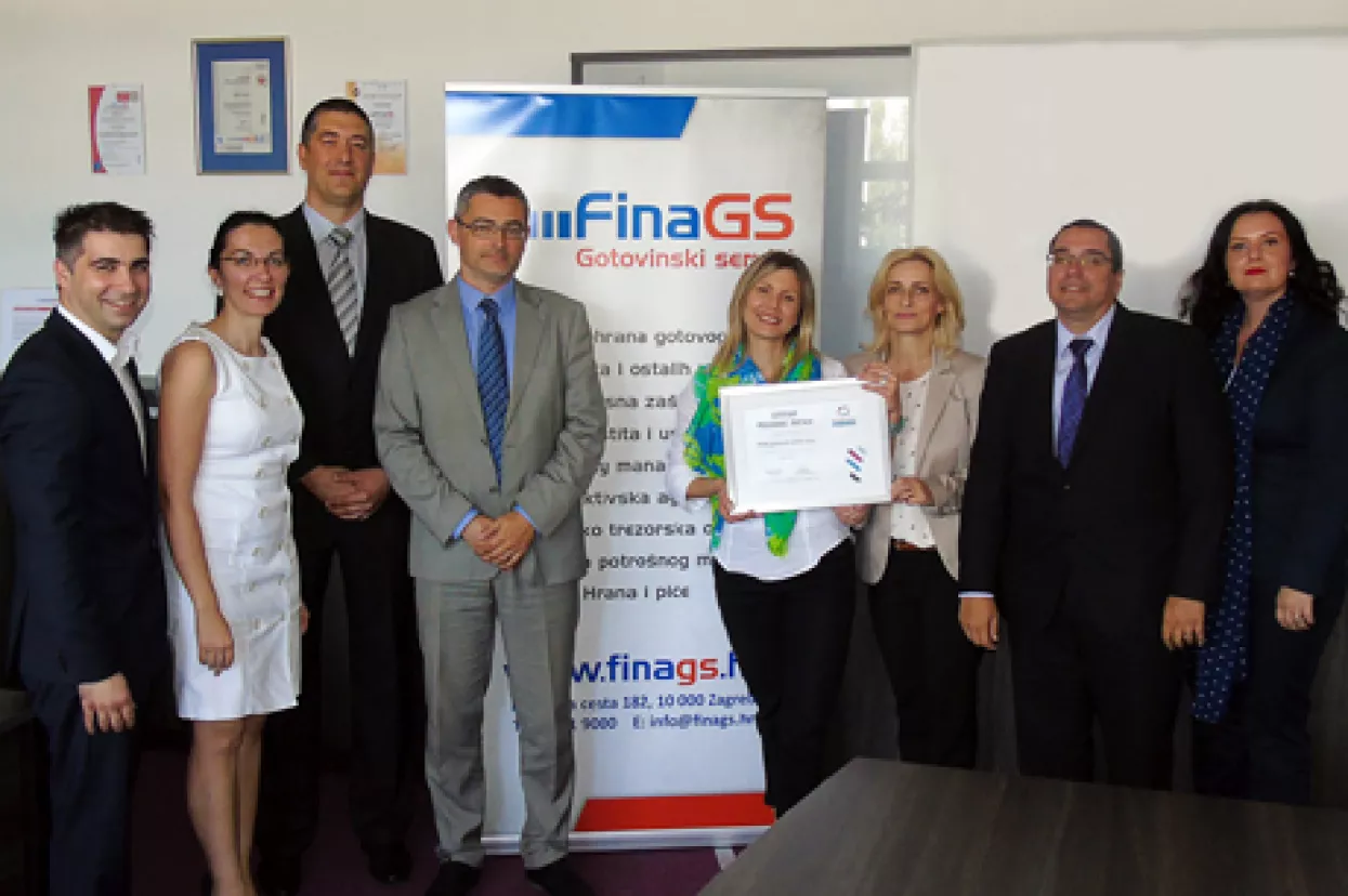Fina gotovinski servisi novi dobitnik certifikata Poslodavac Partner