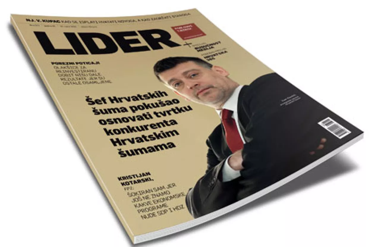 Novi broj Lidera: Šef Hrvatskih šuma pokušao osnovati tvrtku konkurenta Hrvatskim šumama