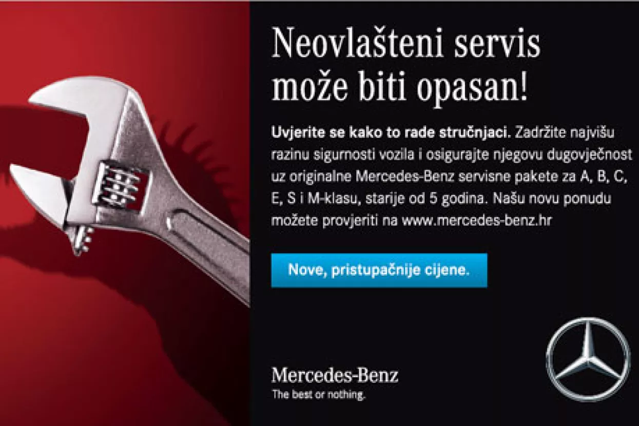 Servisni paketi za Mercedes-Benz vozila po novim, pristupačnijim cijenama.