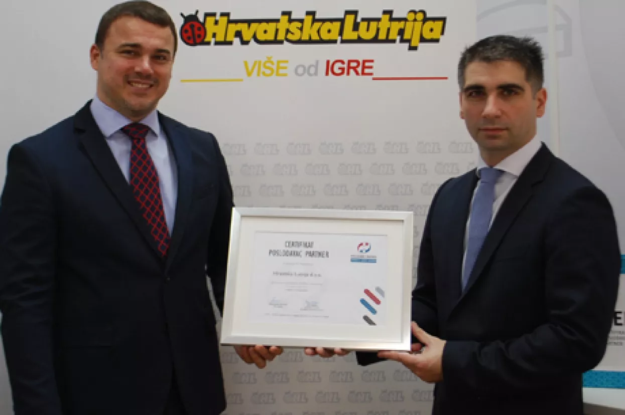 Hrvatska lutrija ponovno stekla certifikat Poslodavac Partner