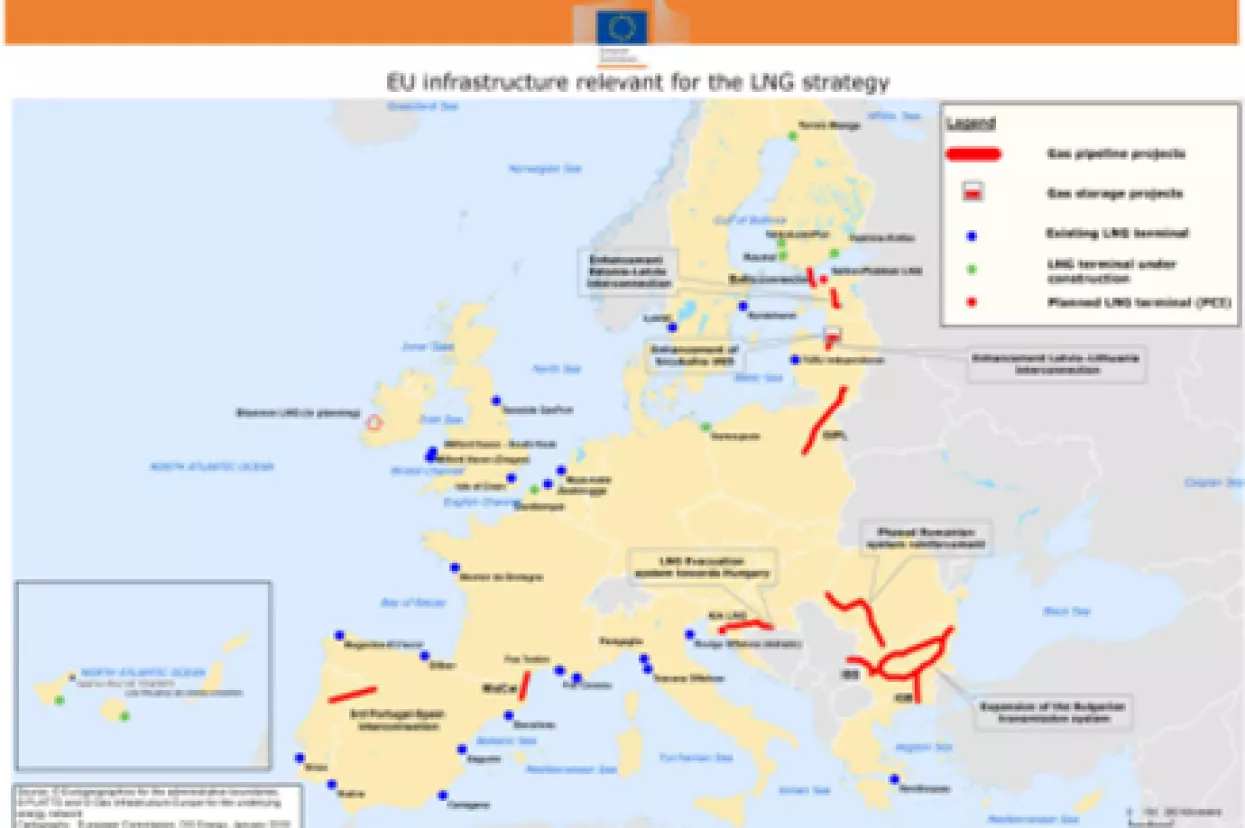 EK dala 20 milijuna kuna za LNG terminal na Krku i tranzitni plinovod Zlobin - Slobodnica
