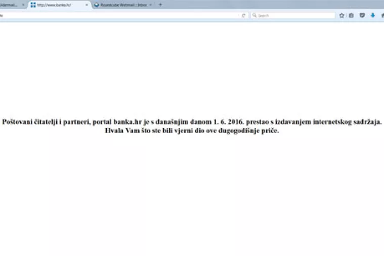 Portal Banka.hr prestao s radom
