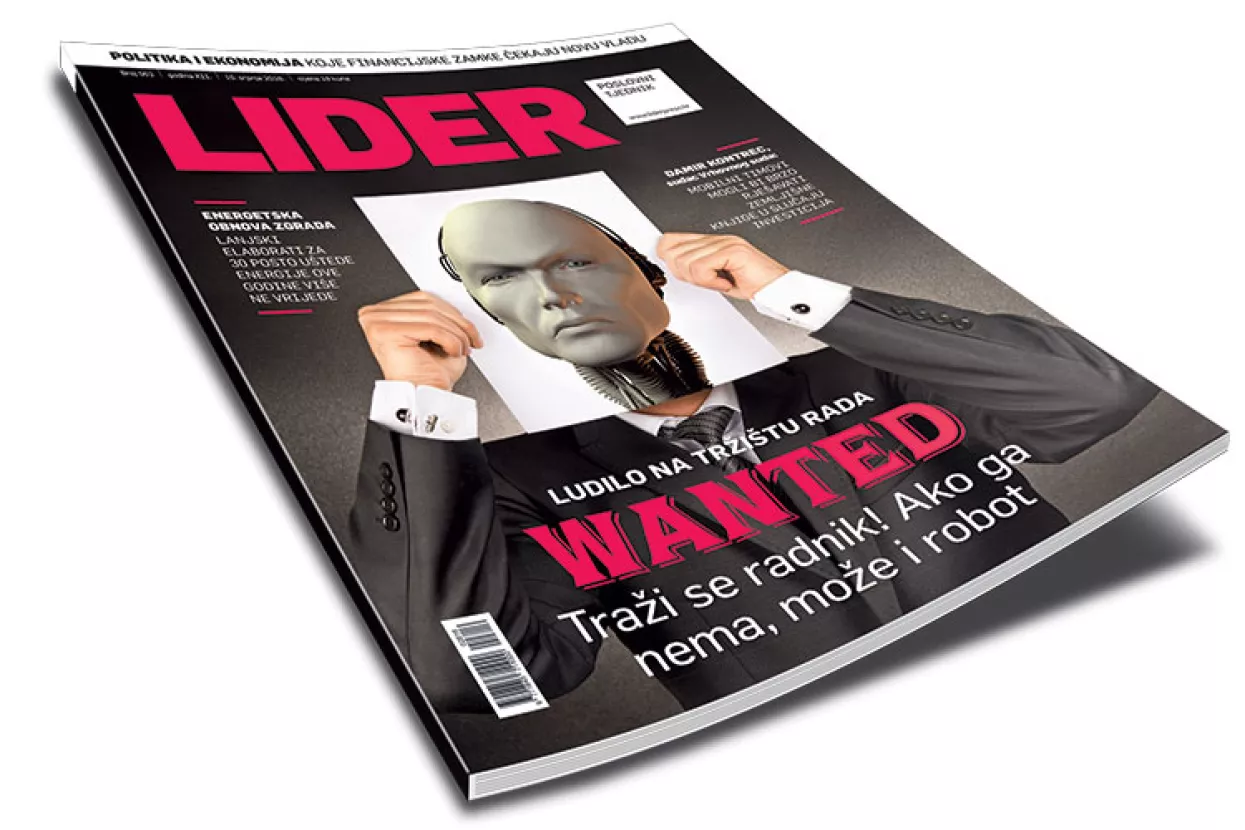 Novi broj Lidera: Ludilo na trži&scaron;tu rada - Traži se radnik! Ako ga nema, može i robot