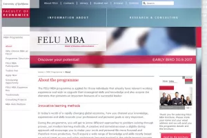 Prijavi se i osvoji  FELU MBA stipendiju Ekonomskog fakulteta u Ljubljani