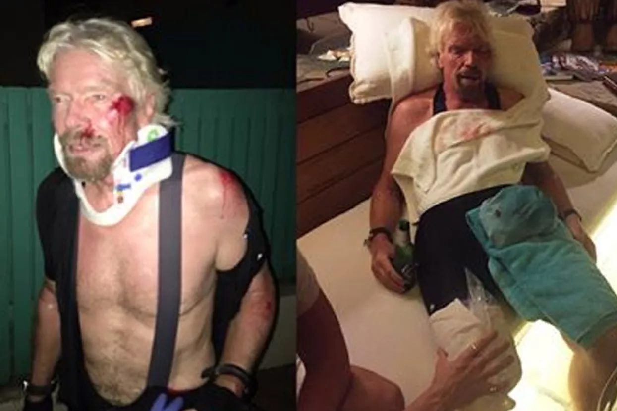 Richard Branson pao s bicikla i čudom ostao živ