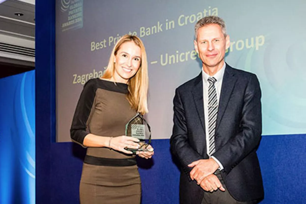 Zagrebačka banka nagrađena za najbolje privatno bankarstvo u Hrvatskoj