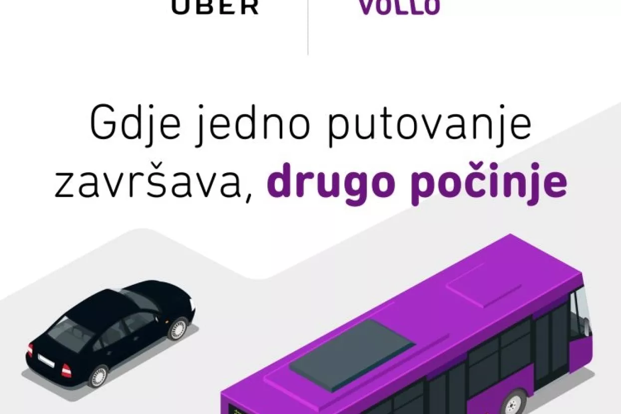 Vollo i Uber dogovorili suradnju za brže, lakše i povoljnije usluživanje korisnika