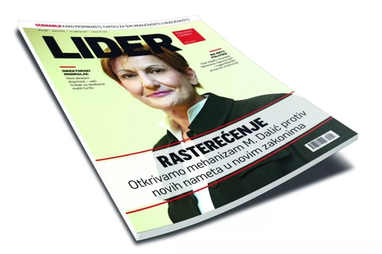 Novi broj Lidera: Rasterećenje - Otkrivamo mehanizam M. Dalić protiv novih nameta u novim zakonima