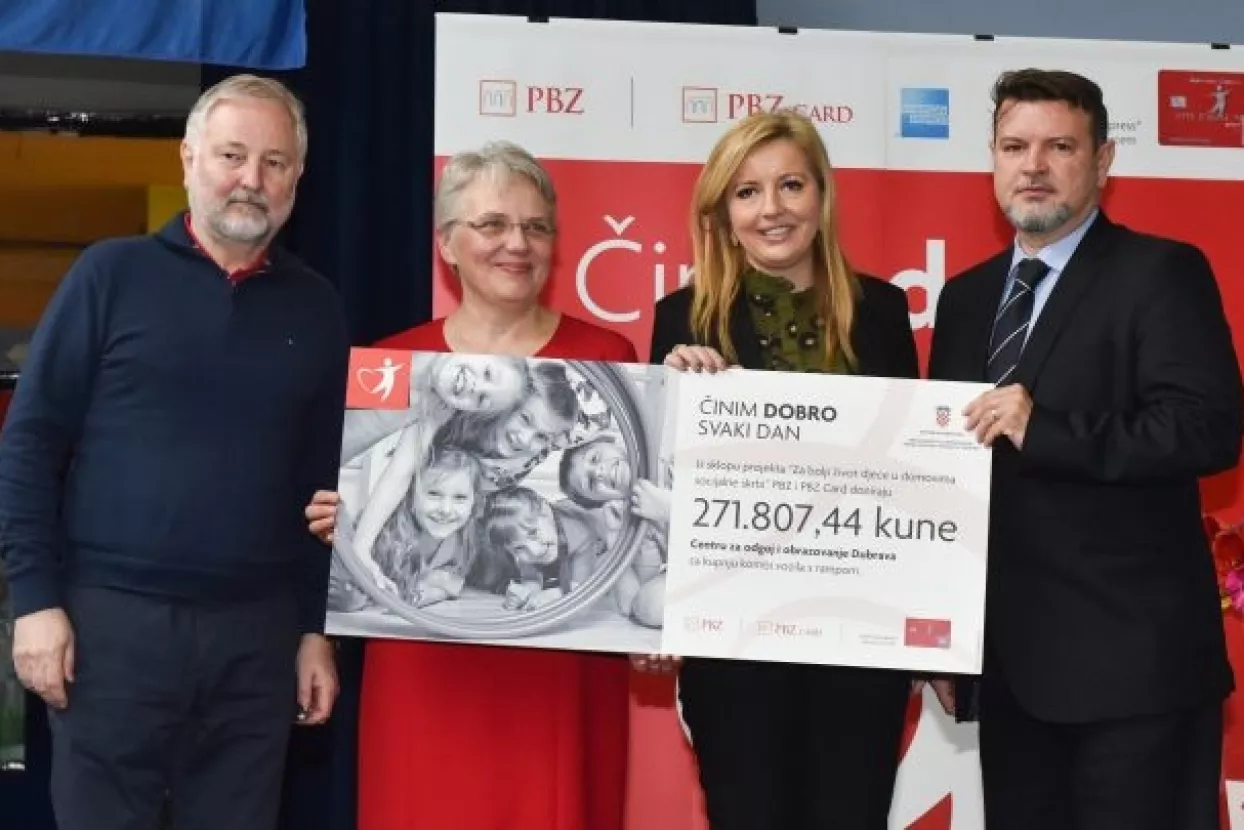 PBZ Grupa donirala Centru za odgoj i obrazovanje Dubrava kombi vozilo s rampom