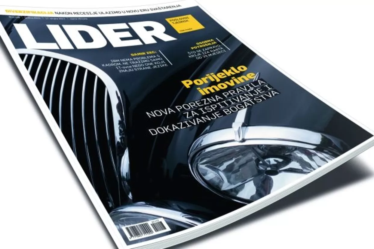 Novi broj Lidera: Porijeklo imovine - Nova porezna pravila za ispitivanje i dokazivanje bogatstva