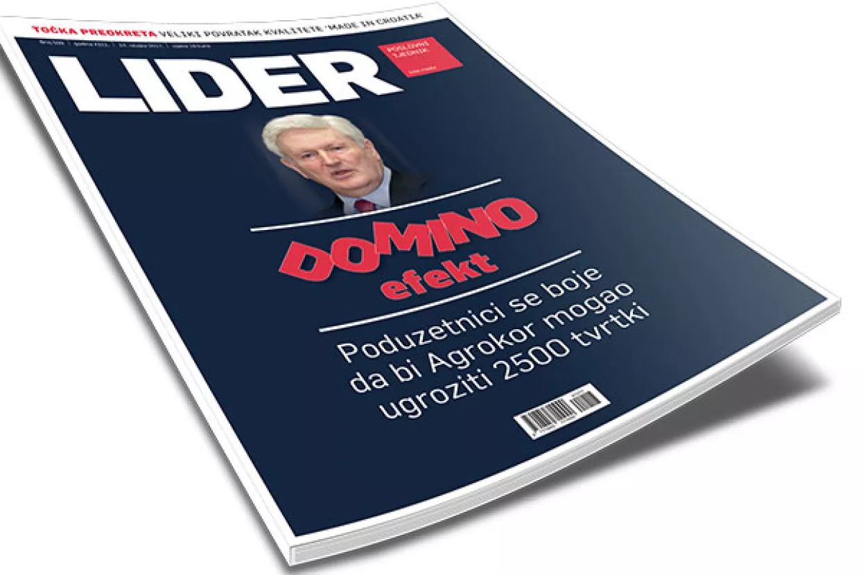 Novi broj Lidera: Domino-efekt - Poduzetnici se boje da bi Agrokor mogao ugroziti 2500 tvrtki