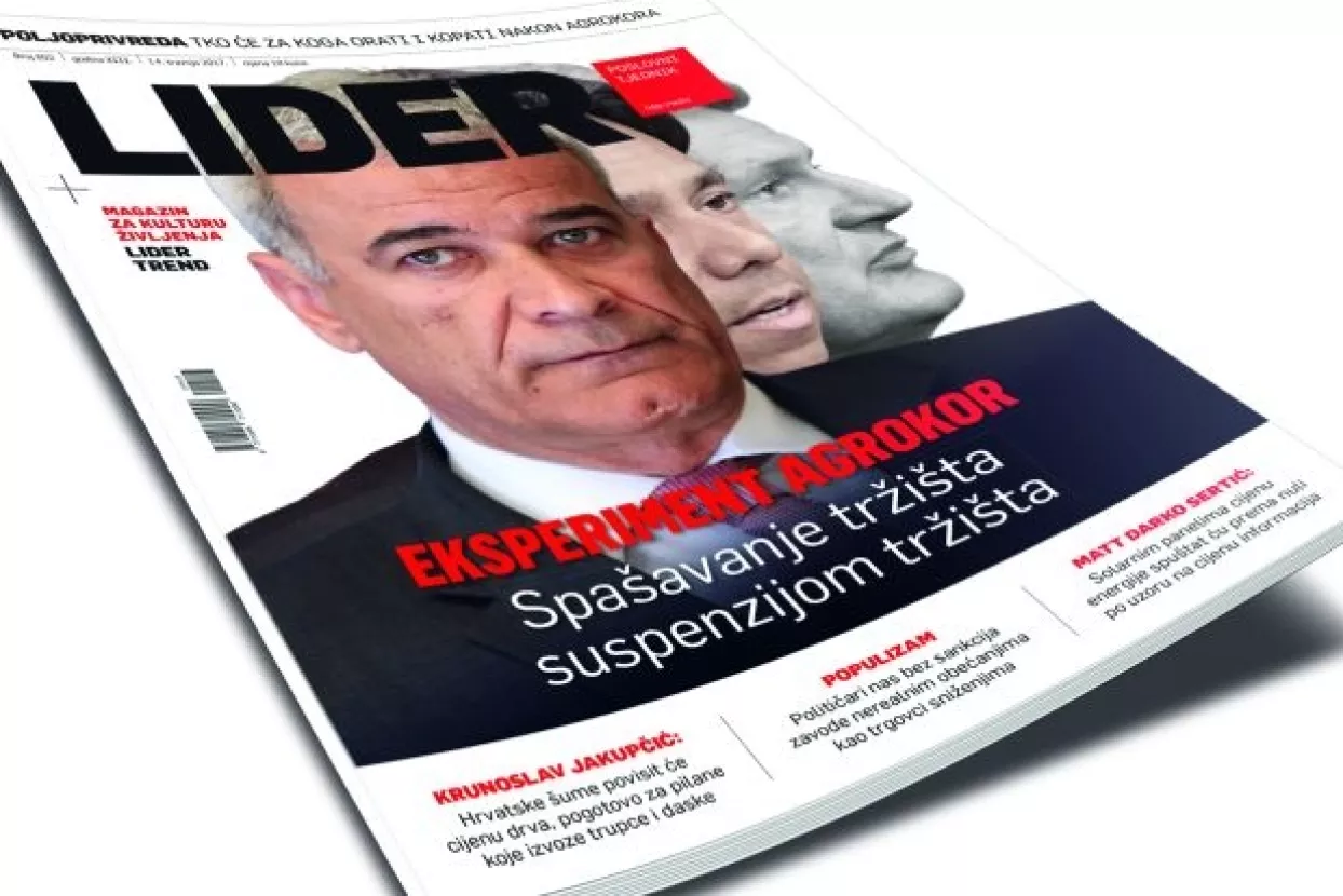 Novi broj Lidera - Eksperiment Agrokor: Spašavanje tržišta suspenzijom tržišta