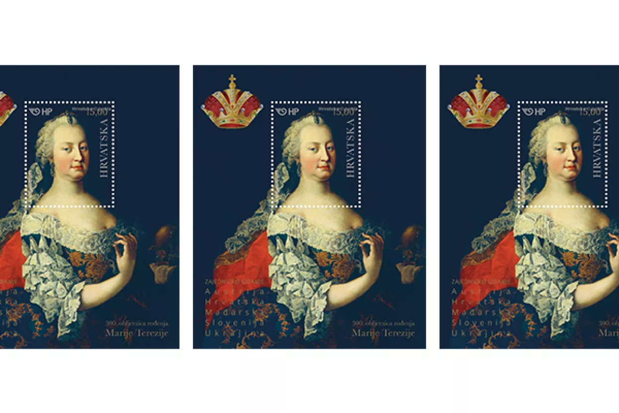 Povodom 300. obljetnice rođenja Marije Terezije objavljene poštanske markice s njezinim likom