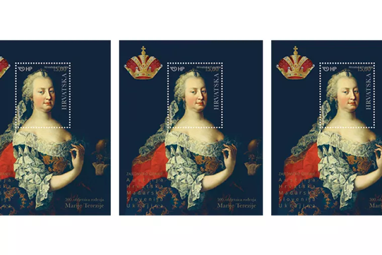 Povodom 300. obljetnice rođenja Marije Terezije objavljene poštanske markice s njezinim likom