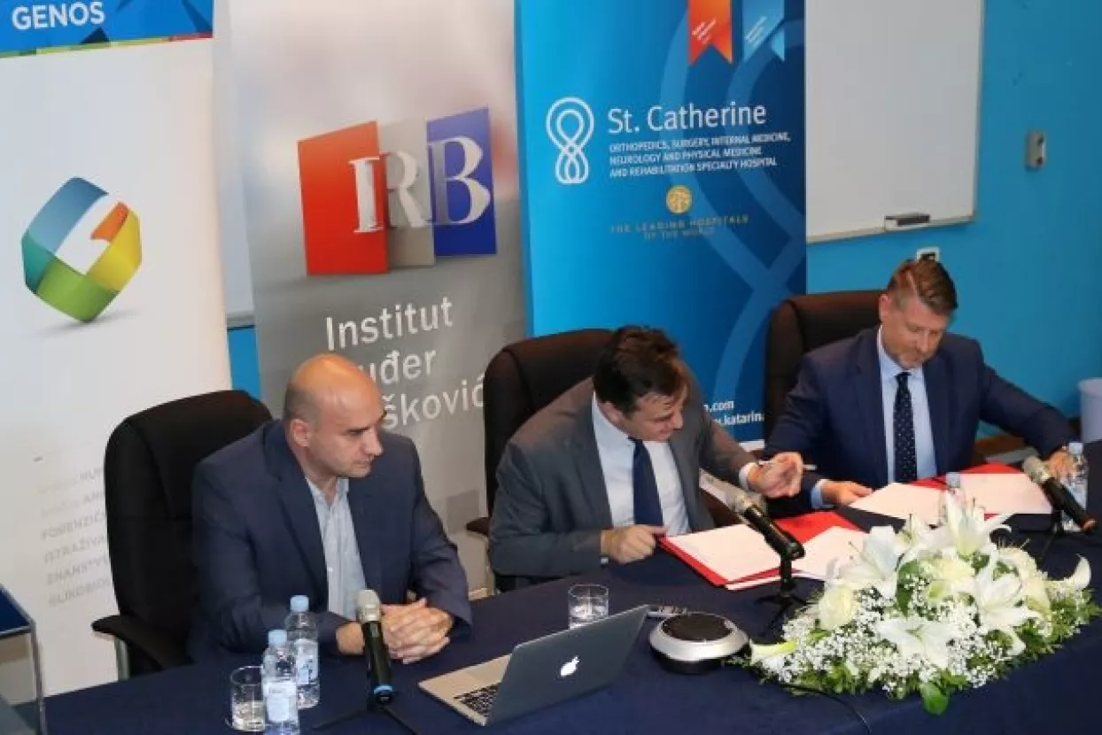 Ruđer, Genos i Sveta Katarina potpisali ugovor o suradnji na personaliziranoj medicini