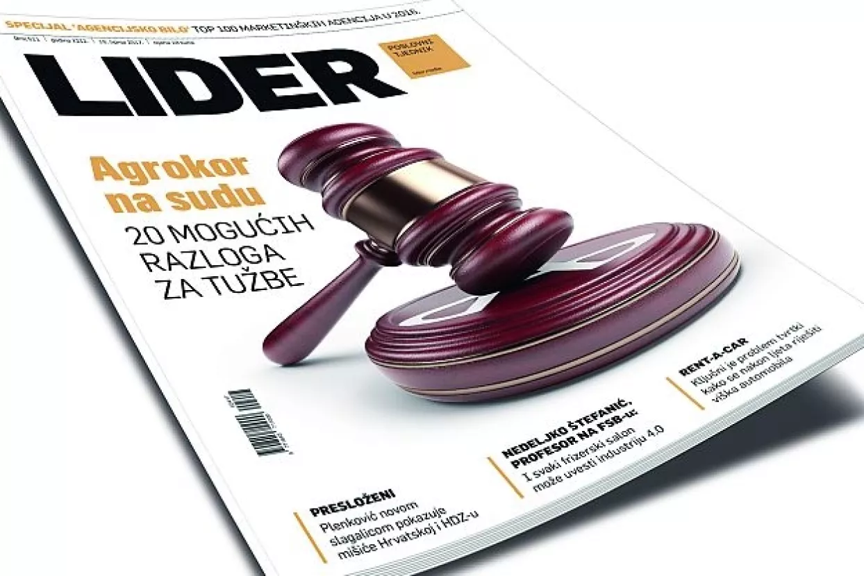 U novom broju Lidera: Agrokor na sudu - 20 mogućih razloga za tužbe