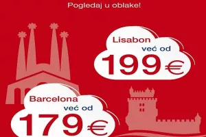 Pogledaj u oblake: Croatia Airlines nudi povoljnije karte za Barcelonu i Lisabon