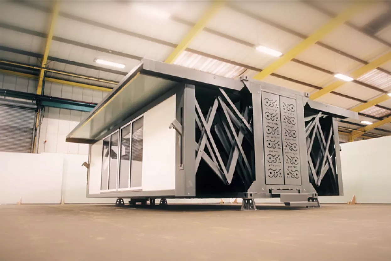 VIDEO: Prijenosna kuća gradi se 'sama' i za to joj treba manje od deset minuta