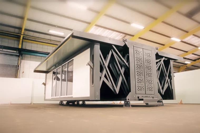 VIDEO: Prijenosna kuća gradi se 'sama' i za to joj treba manje od deset minuta