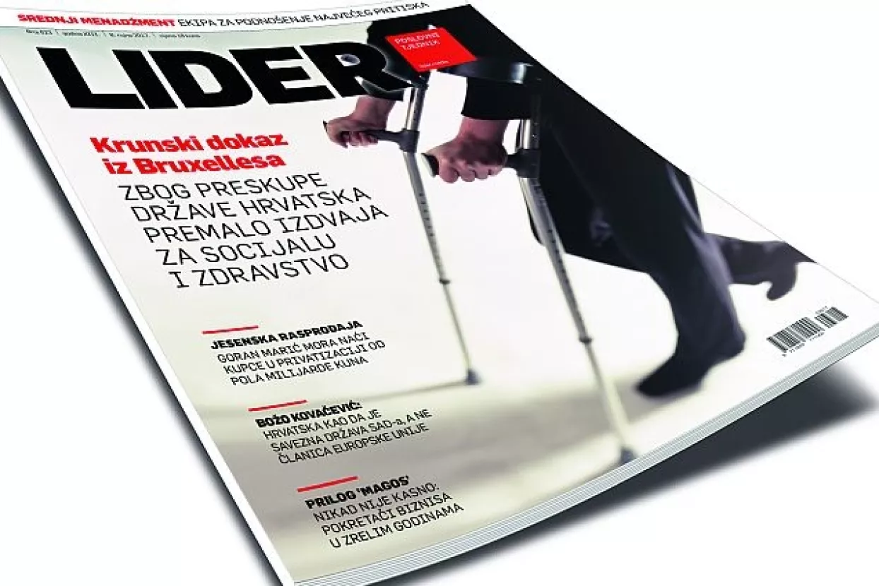 Novi broj Lidera: Krunski dokaz iz Bruxellesa - Zbog preskupe države RH premalo izdvaja za socijalu i zdravstvo