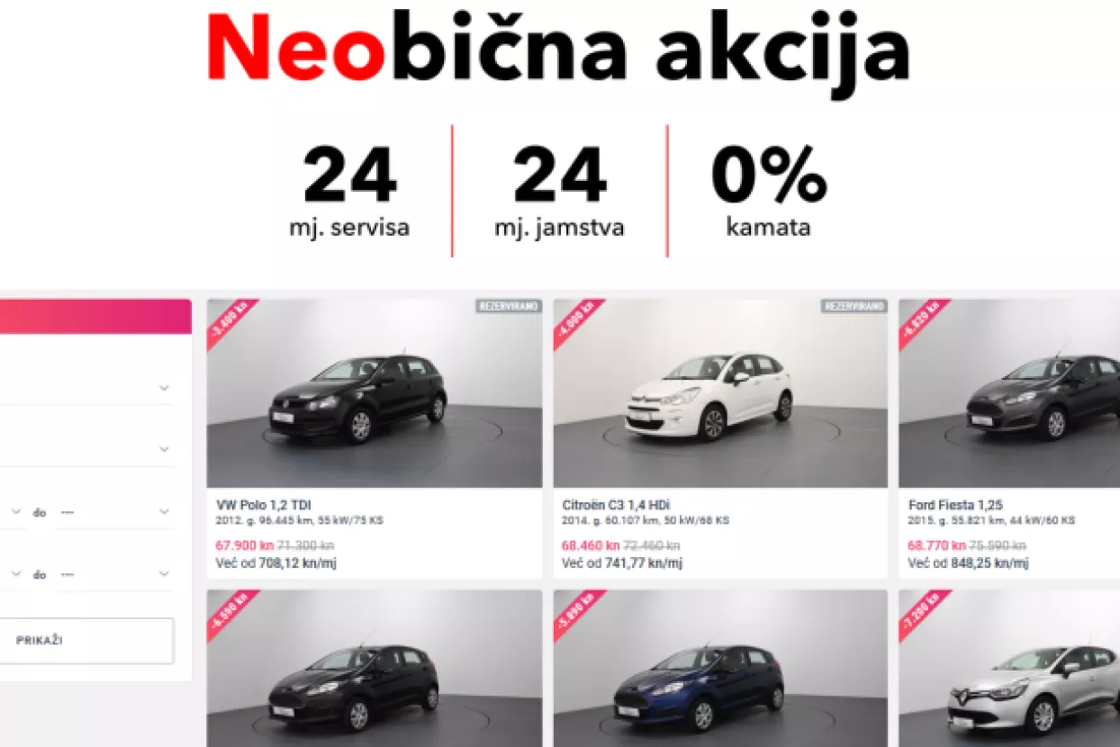 AutoZubak Neostar - Neobična akcija za rabljena vozila