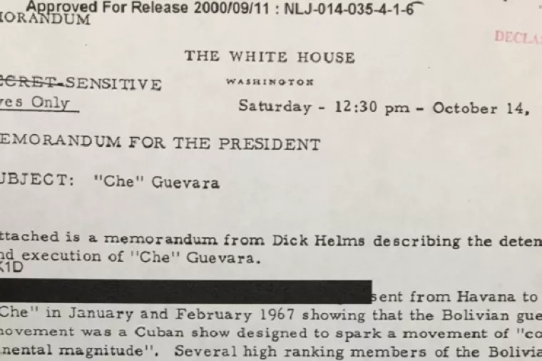 Objavljeni nekoć 'top secret' detalji o Che Guevari
