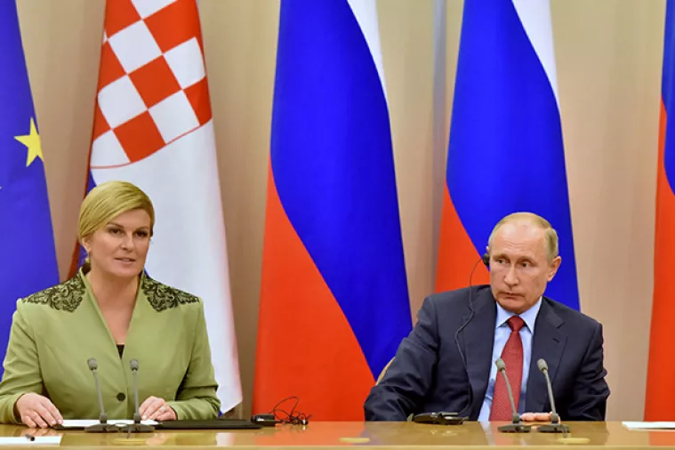 Grabar-Kitarović: Rusija potiče da se Hrvatska i Srbija približe rješavanju otvorenih pitanja
