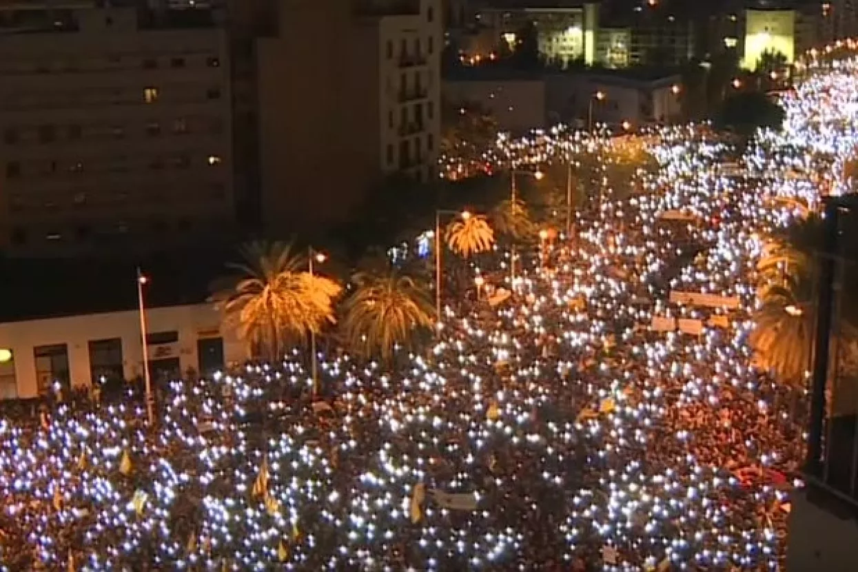 VIDEO: 750 tisuća ljudi zazivalo slobodu na ulicama Barcelone