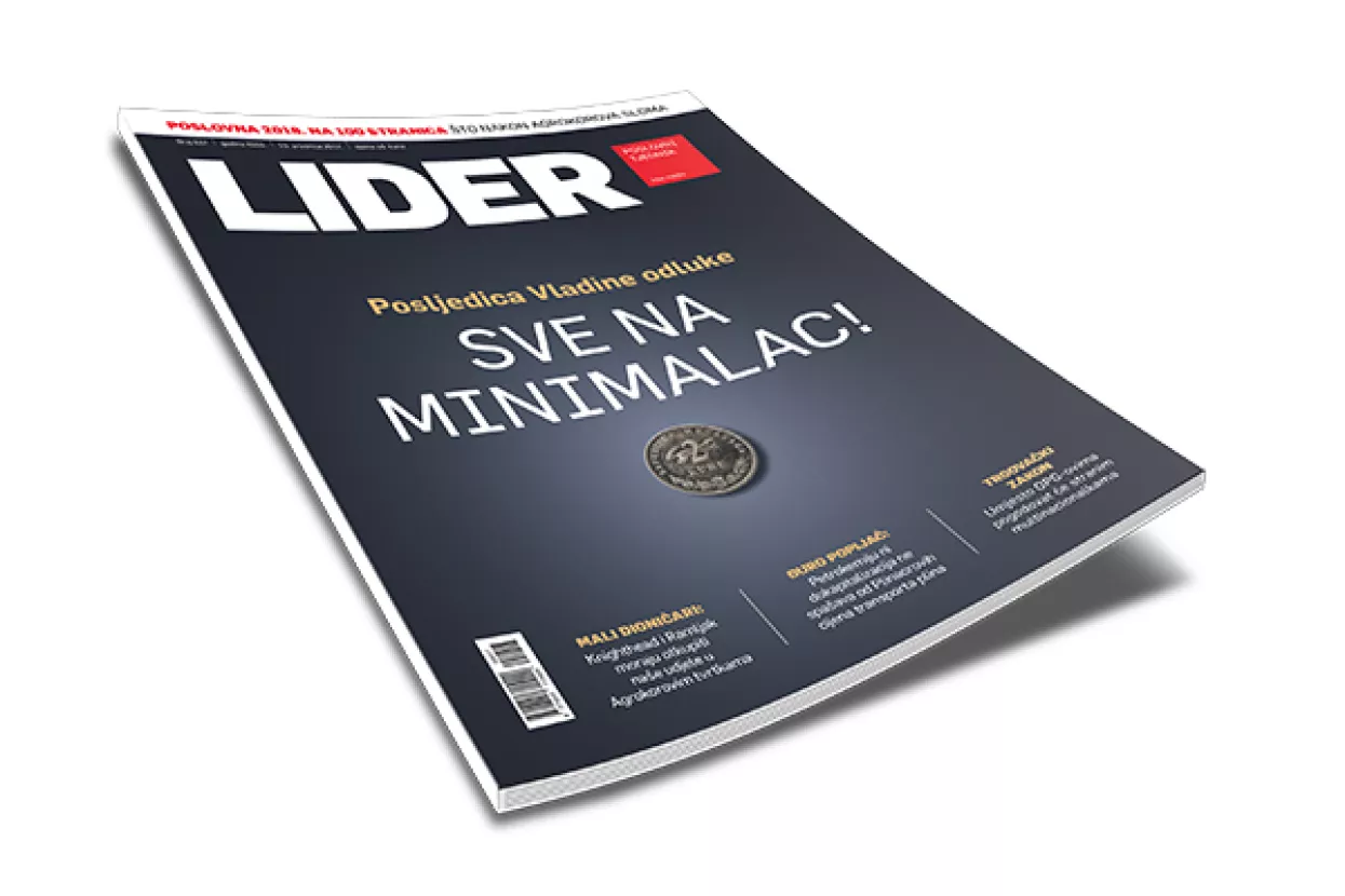 Novi broj Lidera: Posljedica vladine odluke – Sve na minimalac!