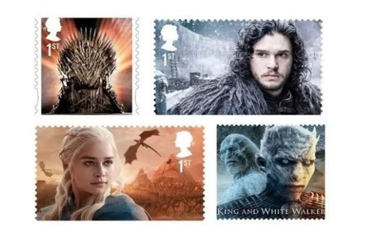 Igra prijestolja na britanskim poštanskim markama