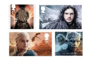 Igra prijestolja na britanskim poštanskim markama