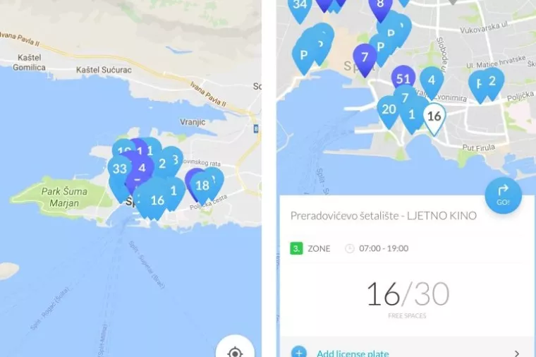 Smart Split parking: Aplikacija Splićanima olakšava pronalazak slobodnog parkirnog mjesta