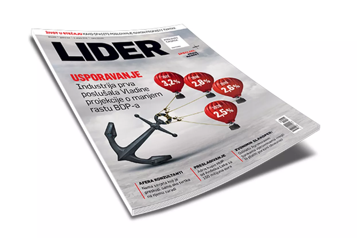 U novom broju Lidera: Usporavanje - Industrija prva poslu&scaron;ala Vladine projekcije o manjem rastu BDP-a
