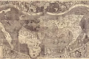 Krivotvorena slavna karta svijeta 'Amerika' iz 16. stoljeća 