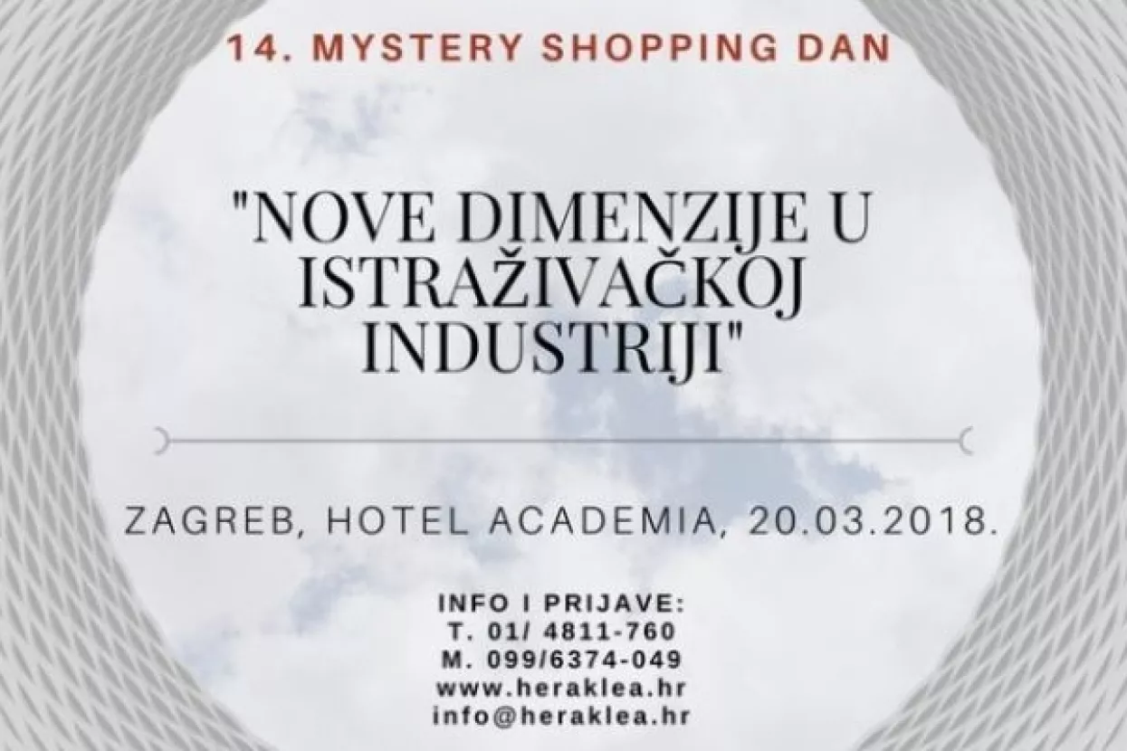 Saznajte prvi novitete u istraživanju na 14. Mystery shopping danu