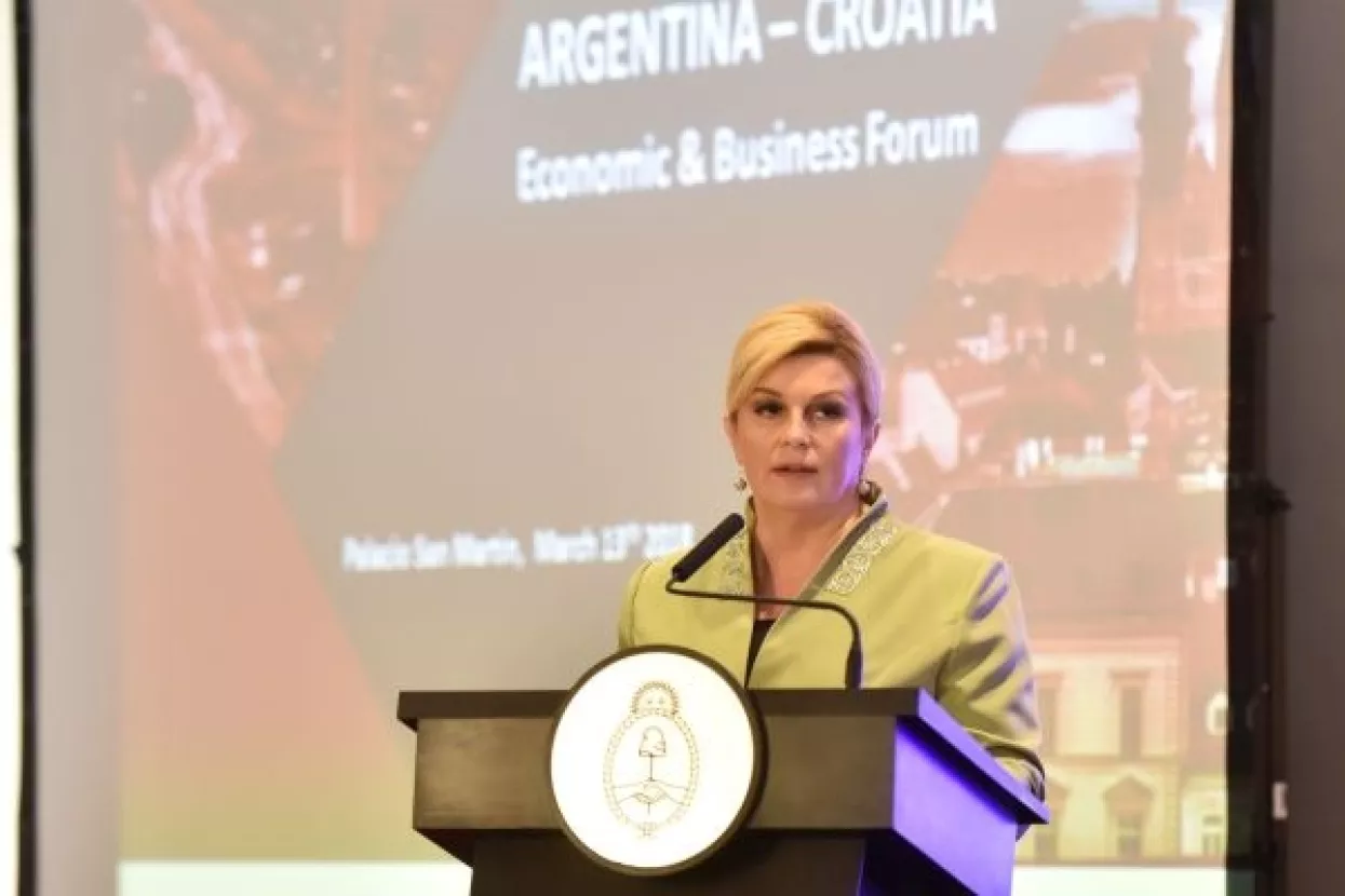 Grabar-Kitarović pozvala argentinske izvoznike na korištenje hrvatskih luka