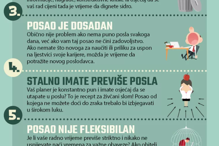 Infografika: 10 dobrih razloga za davanje otkaza