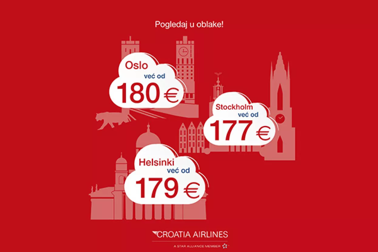 Croatia Airlines: Pogledaj u oblake!