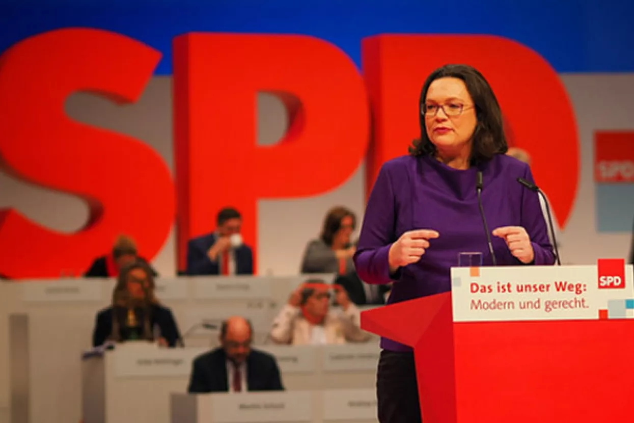 Andrea Nahles postala prva predsjednica SPD-a