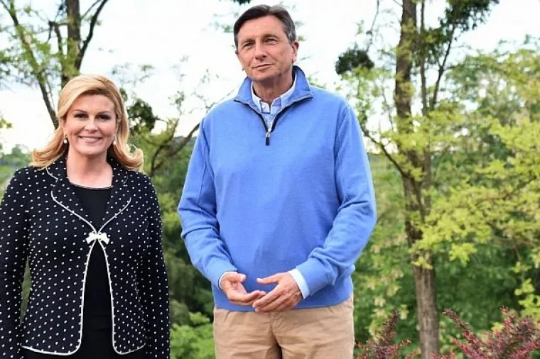 Grabar-Kitarović i Pahor susreli se na neformalnoj radnoj večeri