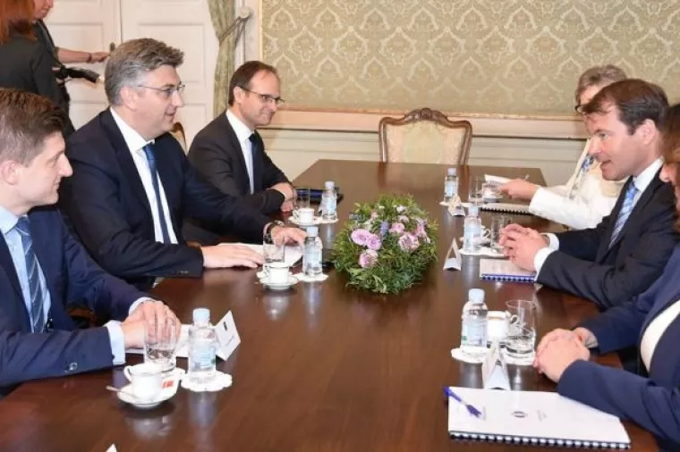 Plenković s predstavnicima EBRD-a o ulaganjima u Hrvatskoj, istaknuta važnost koridora V.c