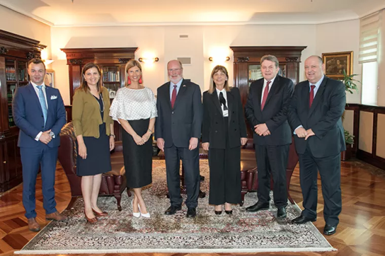 Američki veleposlanik W. R. Kohorst u posjetu Koncernu Agram