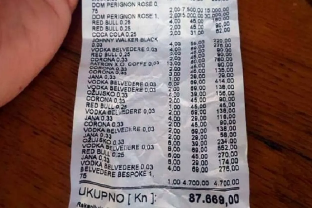 Je li ovo rekord? Na večernji provod na Hvaru potrošio 88.000 kuna