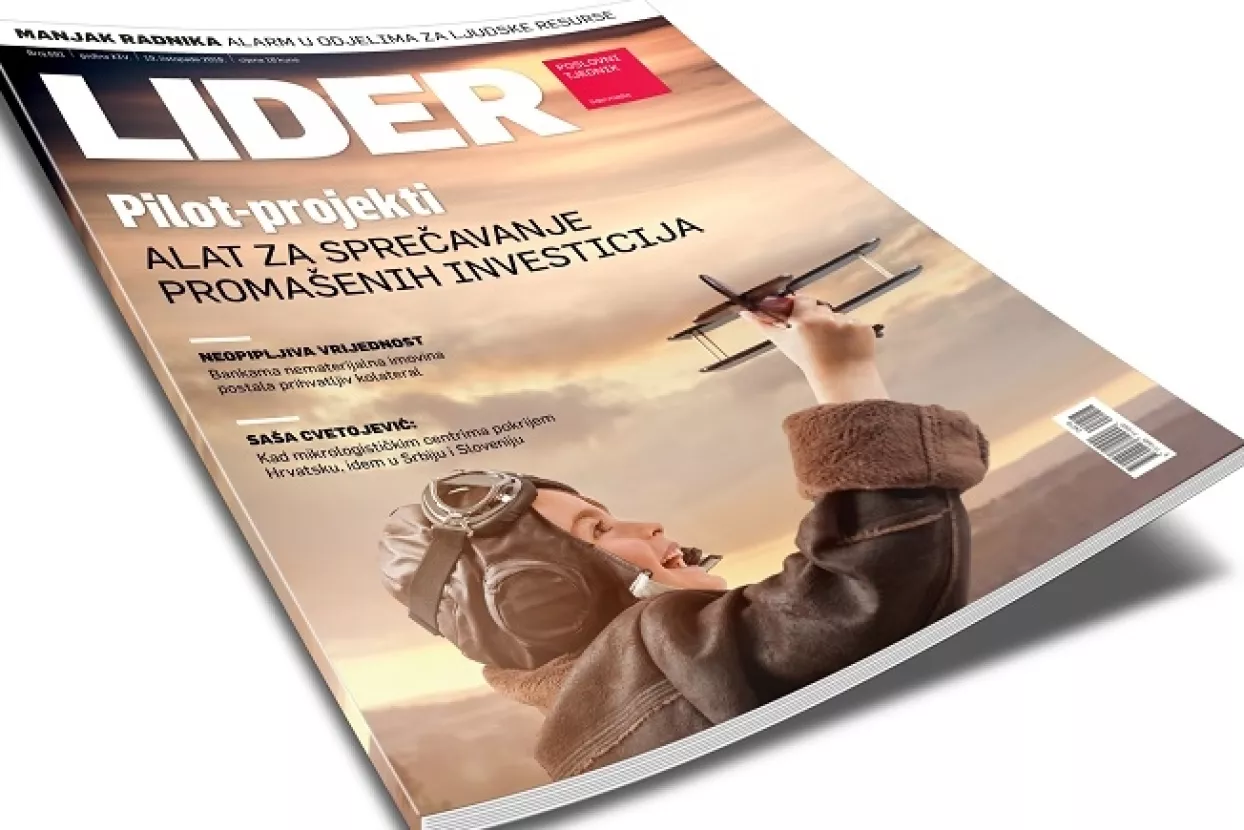 U novom broju Lidera: Pilot projekti, alat za sprečavanje promašenih investicija