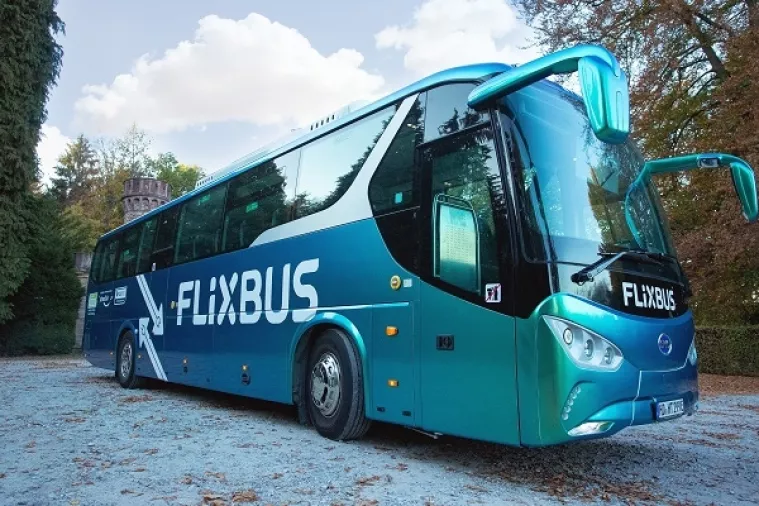 Flix E-bus prometuje na relaciji Frankfurt - Mannheim