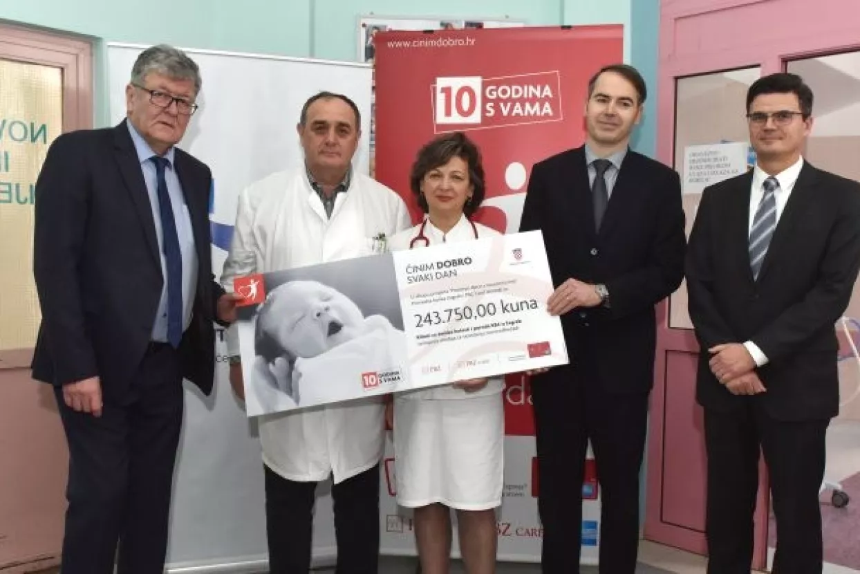 PBZ Grupa donirala gotovo 250 tisuća kuna Klinici za ženske bolesti i porode KBC-a Zagreb